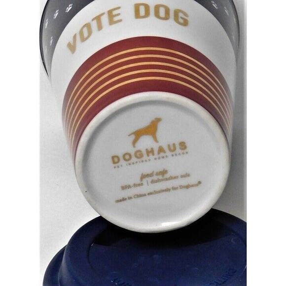 VOTE DOG Ceramic Mug with Lid by DOGHAUS - Picture 3 of 3